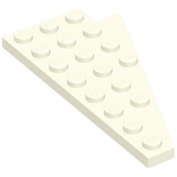 LEGO 3933 Wedge, Plate 8 x 4 Wing Left in White - Authentic LEGO Part