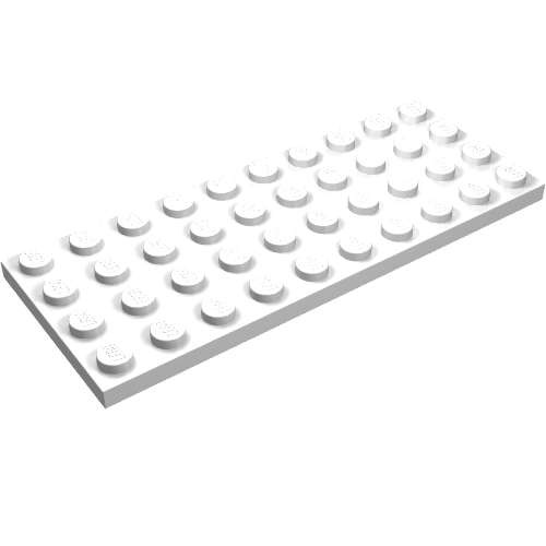 LEGO 3030 Plate 4 x 10 in White - Authentic LEGO Part