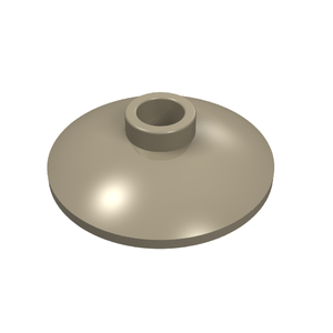 LEGO 4740 Dish 2 x 2 Inverted (Radar) in Dark Tan - Authentic LEGO Part