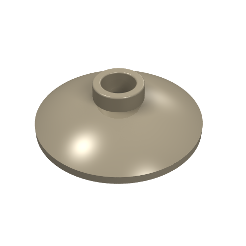LEGO 4740 Dish 2 x 2 Inverted (Radar) in Dark Tan - Authentic LEGO Part
