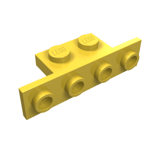 LEGO 2436 Bracket 1 x 2 - 1 x 4 in Yellow - Authentic LEGO Part