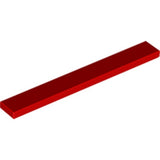 LEGO 4162 Tile 1 x 8 in Red - Authentic LEGO Part