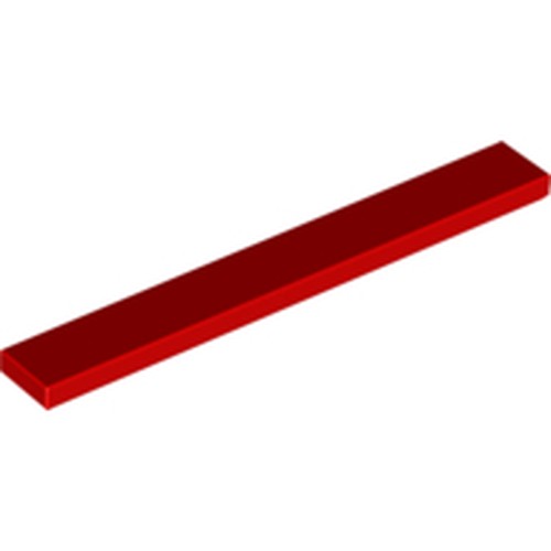 LEGO 4162 Tile 1 x 8 in Red - Authentic LEGO Part