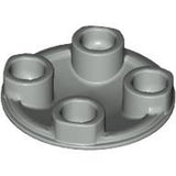 LEGO 2654 Plate, Round 2 x 2 with Rounded Bottom (Boat Stud) in Light Gray - Authentic LEGO Part