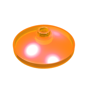 LEGO 43898 Dish 3 x 3 Inverted (Radar) in Trans-Orange - Authentic LEGO Part