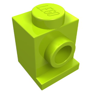 LEGO 4070 Brick, Modified 1 x 1 with Headlight in Lime - Authentic LEGO Part