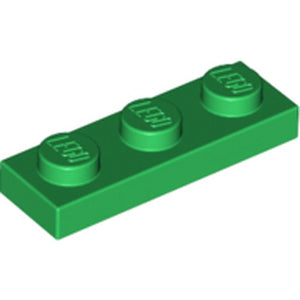 LEGO 3623 Plate 1 x 3 in Green - Authentic LEGO Part