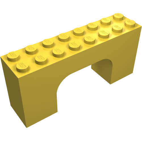LEGO 4743 Arch 2 x 8 x 3 in Yellow - Authentic LEGO Part