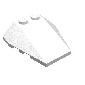LEGO 48933 Wedge 4 x 4 Triple with Stud Notches in White - Authentic LEGO Part