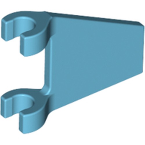 LEGO 44676 Flag 2 x 2 Trapezoid in Medium Azure - Authentic LEGO Part