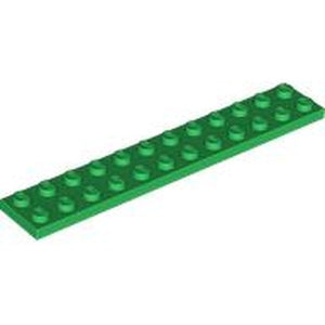 LEGO 2445 Plate 2 x 12 in Green - Authentic LEGO Part