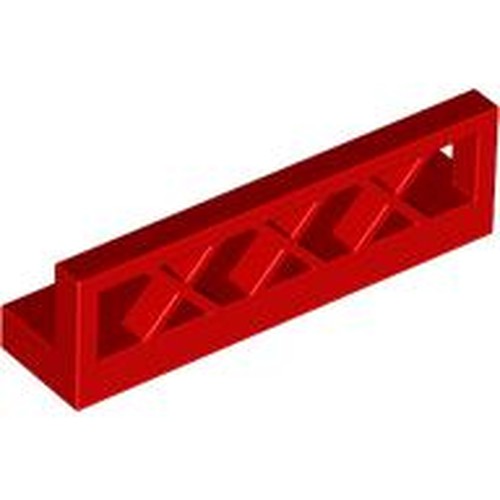LEGO 3633 Fence 1 x 4 x 1 Lattice in Red - Authentic LEGO Part
