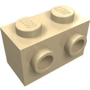 LEGO 11211 Brick Special 1 x 2 with 2 Studs on 1 Side in Tan - Authentic LEGO Part
