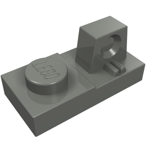 LEGO 30383 Hinge Plate 1 x 2 Locking with 1 Finger on Top in Dark Bluish Gray - Authentic LEGO Part