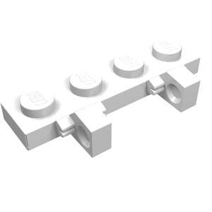 LEGO 44568 Hinge Plate 1 x 4 Locking Dual 1 Finger on Side in White - Authentic LEGO Part