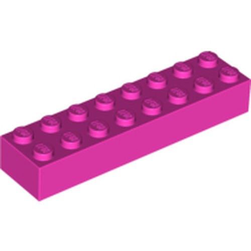 LEGO 3007 Brick 2 x 8 in Dark Pink - Authentic LEGO Part