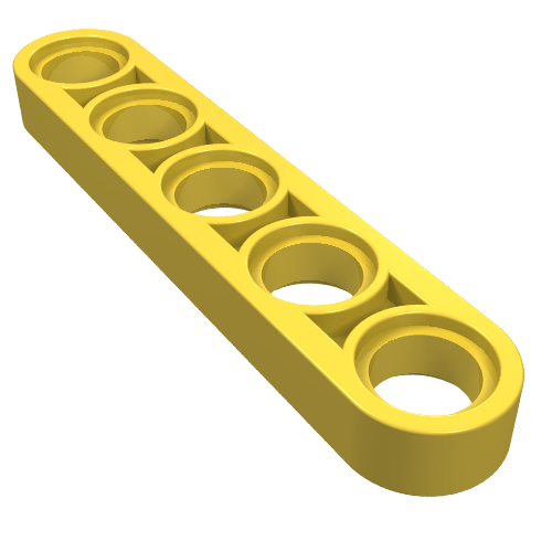 LEGO 32017 Technic, Liftarm Thin 1 x 5 in Yellow - Authentic LEGO Part
