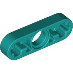 LEGO 6632 Technic, Liftarm Thin 1 x 3 - Axle Holes in Dark Turquoise - Authentic LEGO Part