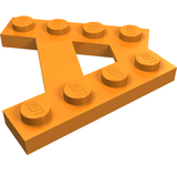 LEGO 15706 Wedge, Plate A-Shape with 2 Rows of 4 Studs in Orange - Authentic LEGO Part