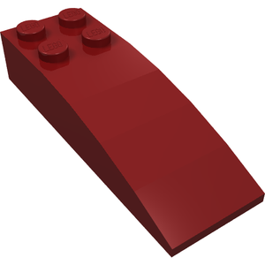 LEGO 44126 Slope, Curved 6 x 2 in Dark Red - Authentic LEGO Part