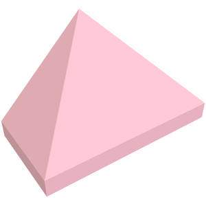 LEGO 15571 Slope 45 2 x 1 Triple with Bottom Stud Holder in Bright Pink - Authentic LEGO Part