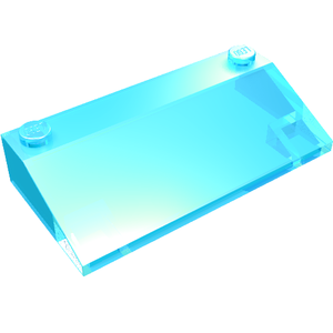 LEGO 58181 Slope 33 3 x 6 without Inner Walls in Trans-Light Blue - Authentic LEGO Part