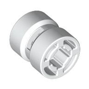 LEGO 30027b Wheel  8mm D. x 9mm for Slicks, Hole Notched for Wheels Holder Pin in White - Authentic LEGO Part
