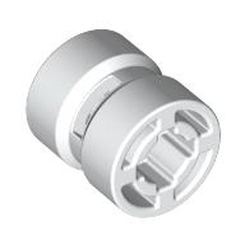 LEGO 30027b Wheel  8mm D. x 9mm for Slicks, Hole Notched for Wheels Holder Pin in White - Authentic LEGO Part