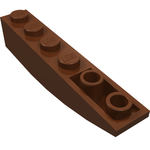 LEGO 42023 Slope, Curved 6 x 1 Inverted in Reddish Brown - Authentic LEGO Part