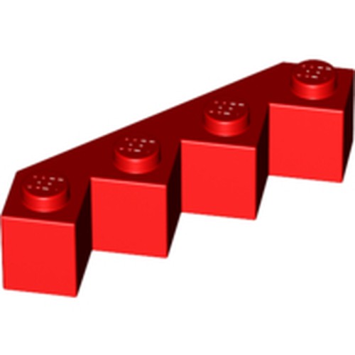 LEGO 14413 Brick, Modified Facet 4 x 4 in Red - Authentic LEGO Part