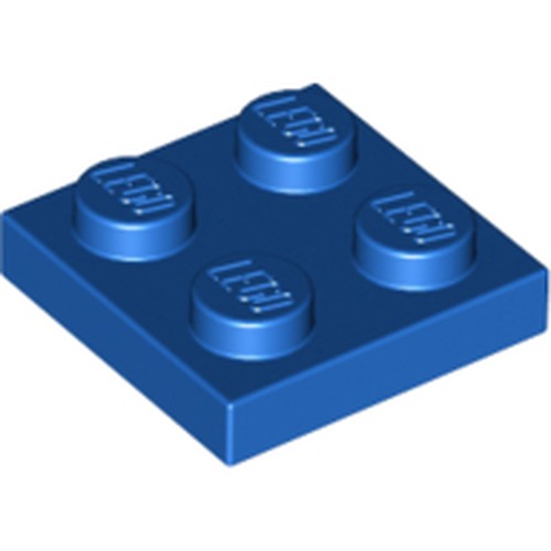 LEGO 3022 Plate 2 x 2 in Blue - Authentic LEGO Part