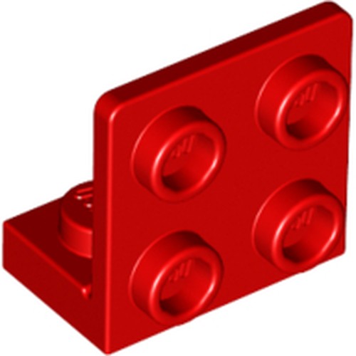 LEGO 99207 Bracket 1 x 2 - 2 x 2 Inverted in Red - Authentic LEGO Part