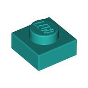 LEGO 3024 Plate 1 x 1 in Dark Turquoise - Authentic LEGO Part