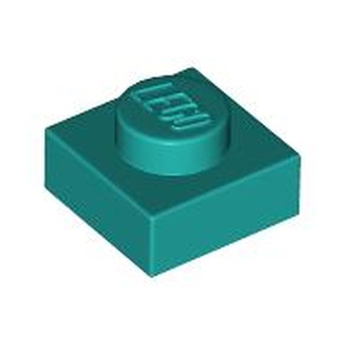 LEGO 3024 Plate 1 x 1 in Dark Turquoise - Authentic LEGO Part