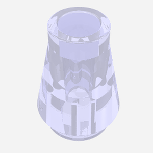 LEGO 4589 Cone 1 x 1 in Trans-Purple - Authentic LEGO Part