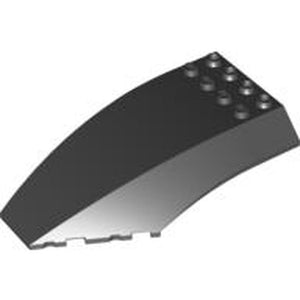 LEGO 45705 Windscreen 10 x 6 x 2 Curved in Black - Authentic LEGO Part