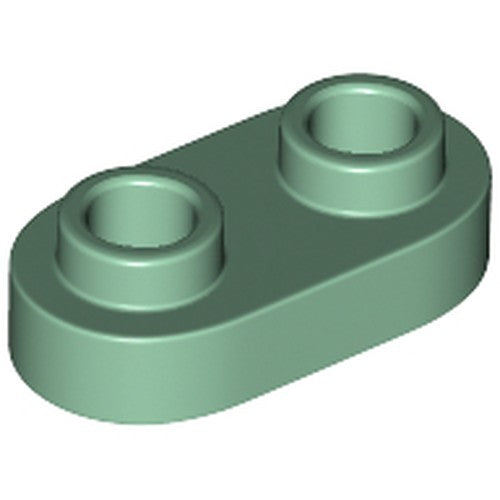 LEGO 35480 Plate, Round 1 x 2 with Open Studs in Sand Green - Authentic LEGO Part