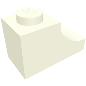 LEGO 78666 Arch 1 x 2 Inverted in White - Authentic LEGO Part
