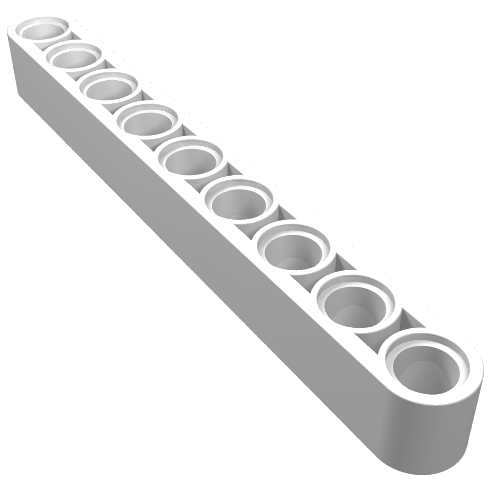 LEGO 40490 Technic, Liftarm Thick 1 x 9 in White - Authentic LEGO Part
