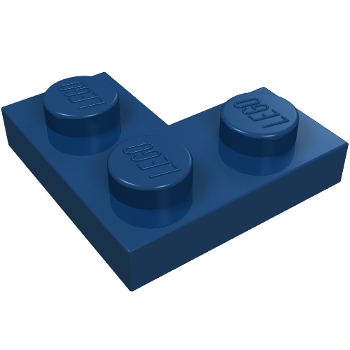 LEGO 2420 Plate 2 x 2 Corner in Dark Blue - Authentic LEGO Part