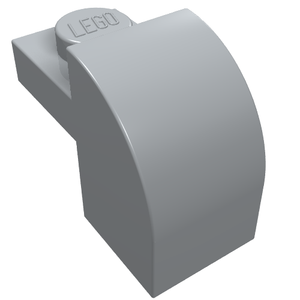 LEGO 6091 Brick Curved 1 x 2 x 1 1/3 with Curved Top in Light Bluish Gray - Authentic LEGO Part