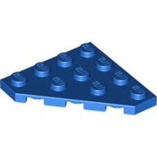 LEGO 30503 Wedge, Plate 4 x 4 Cut Corner in Blue - Authentic LEGO Part