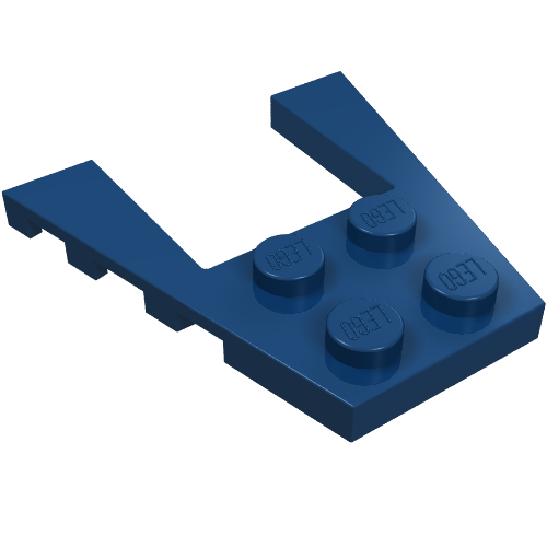 LEGO 43719 Wedge, Plate 4 x 4 in Dark Blue - Authentic LEGO Part