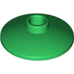 LEGO 4740 Dish 2 x 2 Inverted (Radar) in Green - Authentic LEGO Part