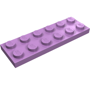 LEGO 3795 Plate 2 x 6 in Medium Lavender - Authentic LEGO Part