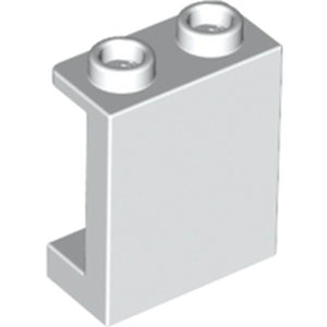 LEGO 87552 Panel 1 x 2 x 2 with Side Supports - Hollow Studs in White - Authentic LEGO Part