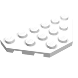 LEGO 2419 Wedge, Plate 3 x 6 Cut Corners in White - Authentic LEGO Part