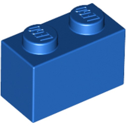 LEGO 3004 Brick 1 x 2 in Blue - Authentic LEGO Part