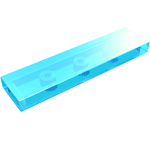 LEGO 2431 Tile 1 x 4 in Trans-Light Blue - Authentic LEGO Part