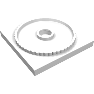 LEGO 61485 Turntable 4 x 4 Square Base, Locking in White - Authentic LEGO Part